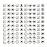Silver Plated Base Metal Spacer Beads, Approx 2mm, 100pcs