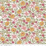 Riley Blake Lori Holt Prairie Collection Prairie Flower Pink Extra Wide Fabric 0.5m (274cm)