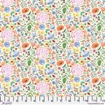 Anne Keenan Higgins Blossom Brew Collection Floral Bloom Yellow Fabric 0.5m