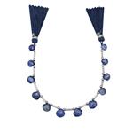 27cts Nilamani Faceted Heart Approx 6 to 9mm, 18cm Strand With Spacers