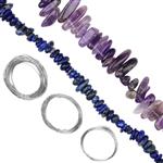 Silver Plated Copper Wire, Chips & Nuggets, Amethyst & Lapis Project With Downloadable Ins