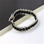 35cts Black Agate Plain Rounds Approx 4mm, 38cm Strand