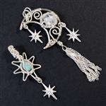 Silver Plated Base Metal Aurora Opal Doublet Starlight Project With Downloadable Instructions By Rachel Norris