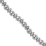 925 Sterling Silver Spacer Bead Strand, Approx 3.5mm, 5cm Strand