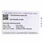 1.1cts Burmese Spinel 4.5x3.5mm Oval Pack of 4 (N)