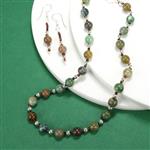 160cts Fancy Jasper Plain Rounds Approx 8mm, 38cm Strand