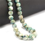 48cts Opal With Turquoise Smooth Round Approx 4 to 8mm 21cm Strand