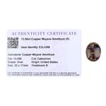 13cts Copper Mojave Amethyst 22x17mm Oval  (R)