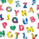 Alice Caroline Liberty Alphabet Pre Cut Shapes - Brights
