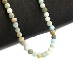 45cts Multi Colour Amazonite Smooth Rounds, Approx 4-5mm, 38cm Strand