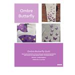 Delphine Brooks Tangerine Metallic Hearts Ombre Butterfly Wall Hanging Kit: Instructions & Templates & Fabric Bundle (1.0m)