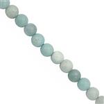 Natural Frost Amazonite, 4mm, 6mm, 8mm & 10mm With Downloadable Instructions By Claire Macdonald