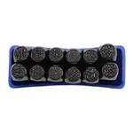 Square Textured Punch Stamp Tool, (Set of 12)