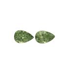 0.45cts Green Dragon Demantoid Garnet 5x3mm Pear Pack of 2 (N)