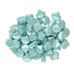 Ginko Silk Blue Opal White Lustre Beads, 7.5mm (22GM/TB)