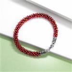 Kumihimo, Red, Orange & Gold Seed Bead Project With Downloadable Instructions By Rachel Smith