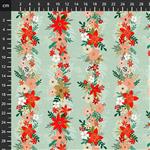 Mia Charro Christmas Spirit Collection Christmas Delight Sage Fabric 0.5m
