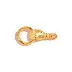 Gold 925 Sterling silver Hand Connector with Jump Ring Approx 20x10mm