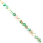 150cts Natural Green Cherry Agate Plain Rounds Approx 8mm, 37cm Strand 