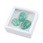 24cts  Amazonite Cabochon Oval Approx 14x12 to 18x13mm Loose Gemstones, (Pack of 3)