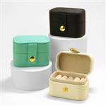 Black Travel Ring Box, 6.5x3.9x4.7cm