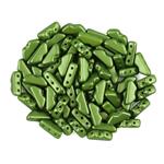 Czech Volcano Beads by Patty McCourt - Alabaster Pastel Olivine, Approx 4x9mm (100pcs)