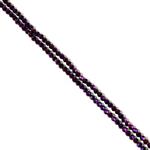 White/Purple Rivoli & Purple Translucent Faceted Glass Wire Wrapping Project With Downloadable Instructions By Ellie Gallagher