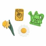 Gardening Buttons Pack of 4
