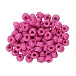 2/0 Ionic Hot Pink Seed Beads With Red Crackled Effect Approx 20GM Tube