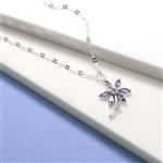 White Zircon & Tanzanite, 925 Sterling Silver Dandelion Pendant Mount Project With Instructions By Charlie Bailey
