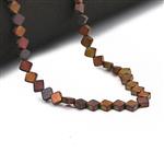 60cts Pink Mystic Colour Hematite Matt Kite, Approx 6mm 35cm Strand