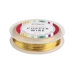 Gold Coloured Silver Plated Copper Wire, 0.4mm & 0.8mm (10m Each) With Downloadable Instructions By Natalie Patten