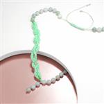 Rose Gold Plated 925 Sterling Silver Square Wire Open Jump Ring & Type A Jadeite Project W