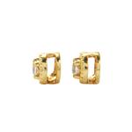 925 Sterling Silver Spacers with White Topaz, Approx 3mm Pack of 2 Pcs