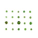 0.50cts Chrome Diopside (Shaded) Approx 1.25 to 3mm Pack of 20