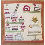 Helen Newton Vintage Cake Shop Cushion Kit: Instructions, Panel & Fabric (0.5m)