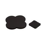 Black Paper Flower Card Packaging, 20pcs