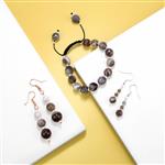  Botswana Agate, 8mm 10mm & 12mm, Gold Plated Base Metal Wire Project