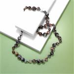  Botswana Agate, 8mm 10mm & 12mm, Gold Plated Base Metal Wire Project