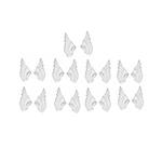 925 Sterling Silver Plated Base Metal Wings Approx 20x9mm, Pair of 9