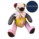 Family Comforts Scrappy Bear Faux Fur & Flannel Kit: Instructions & FQs (6pcs)