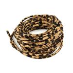 Leopard Print PU leather cord (Beige & Black), 4mm Approx 5m 