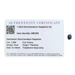 1.25cts Kanchanaburi Sapphire 8x6mm Oval  (H)