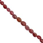 15cts Tanzanian Red Spinel Smooth Oval Approx 4x2 to 6x5mm, 14cm Gemstone Strands