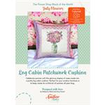 Amber Makes July The Flower Shop Block of the Month Kit: The Log Cabin Cushion Panel & Instructions
