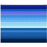 The Crafty Co Blues Flourishing Flowers Applique Quilt Topper Quilt Kit: Pattern, Fabric Panel & Fabric (3m)