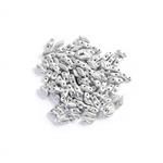 StormDuo Beads Aluminium Silver, Approx 3x7mm (100pcs)