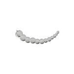 925 Sterling Silver Stardust Graduated Spacer Beads, 3mm, 4mm,  5mm, 6mm , 7mm, 8mm  (x2 per size)