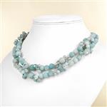 Natural Frost Amazonite, 4mm, 6mm, 8mm & 10mm With Downloadable Instructions By Claire Macdonald