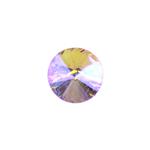 White/Purple Rivoli & Purple Translucent Faceted Glass Wire Wrapping Project With Downloadable Instructions By Ellie Gallagher